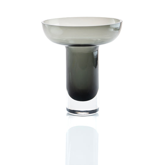 Medium Grey Glass Vase