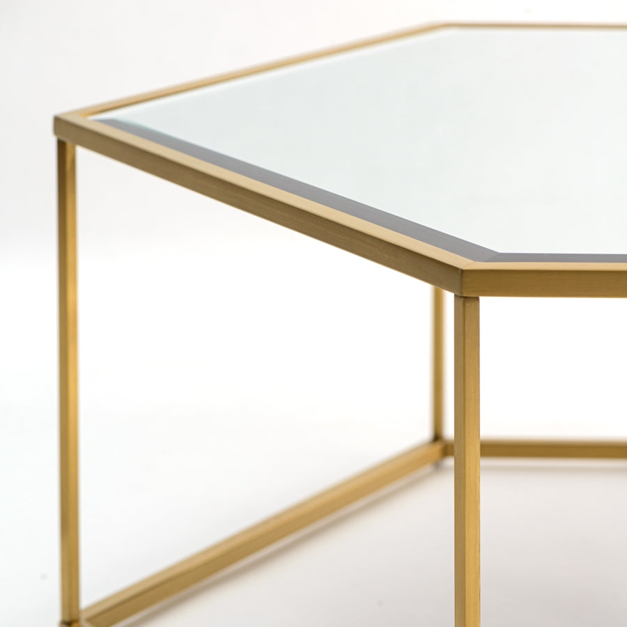 Alveare Brass Coffee Table