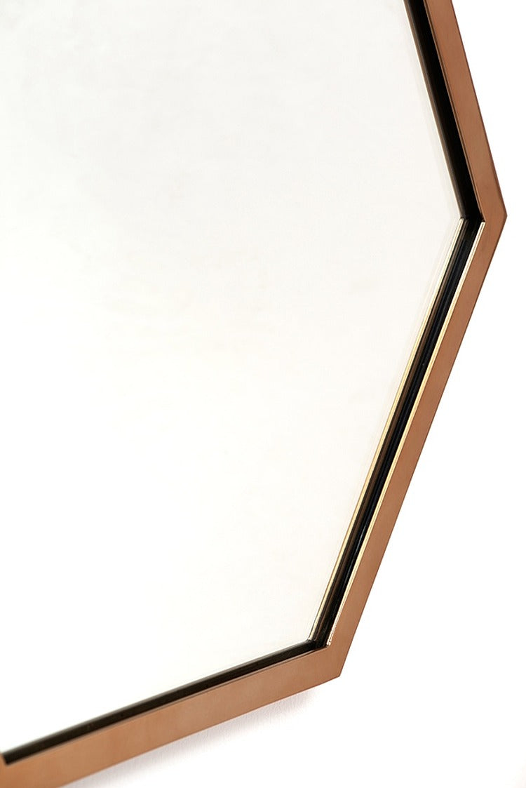 Alveare Brass Wall Mirror