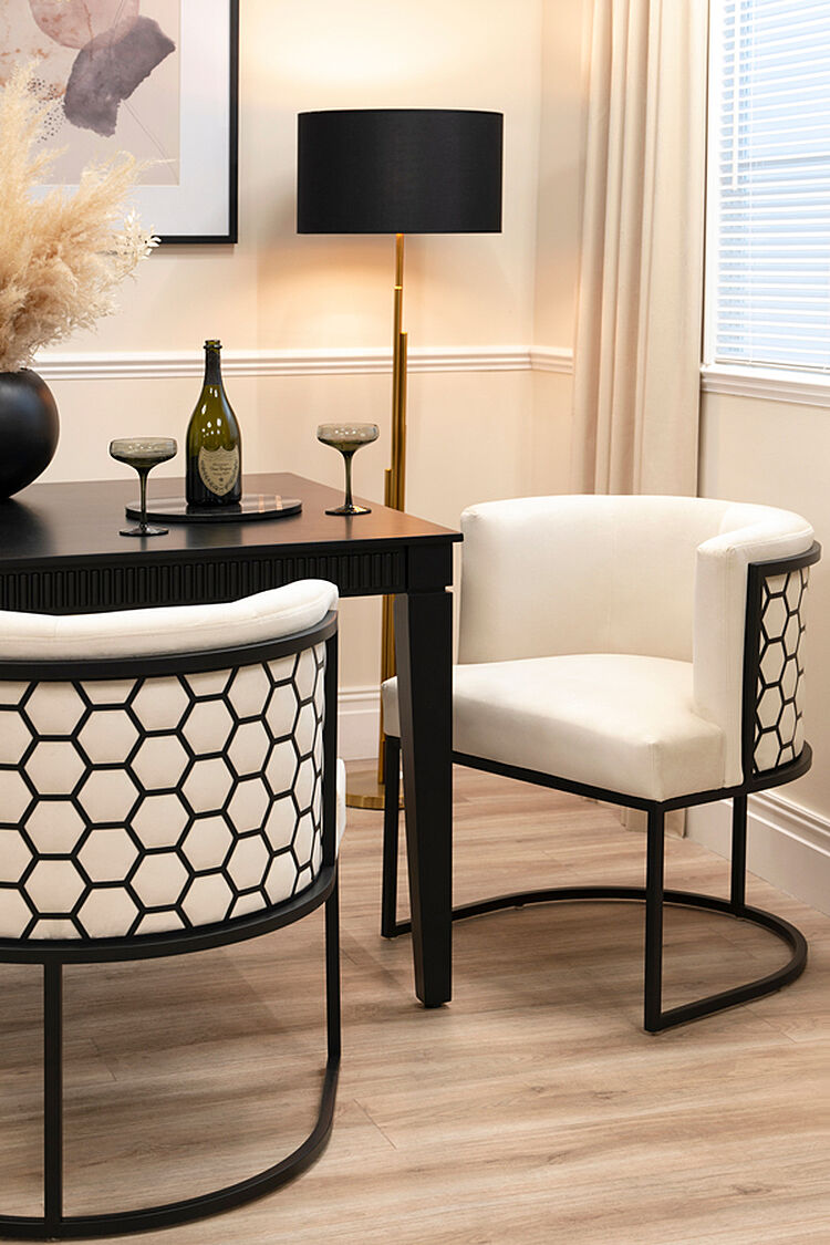 Alveare Dining Chair Black – Chalk