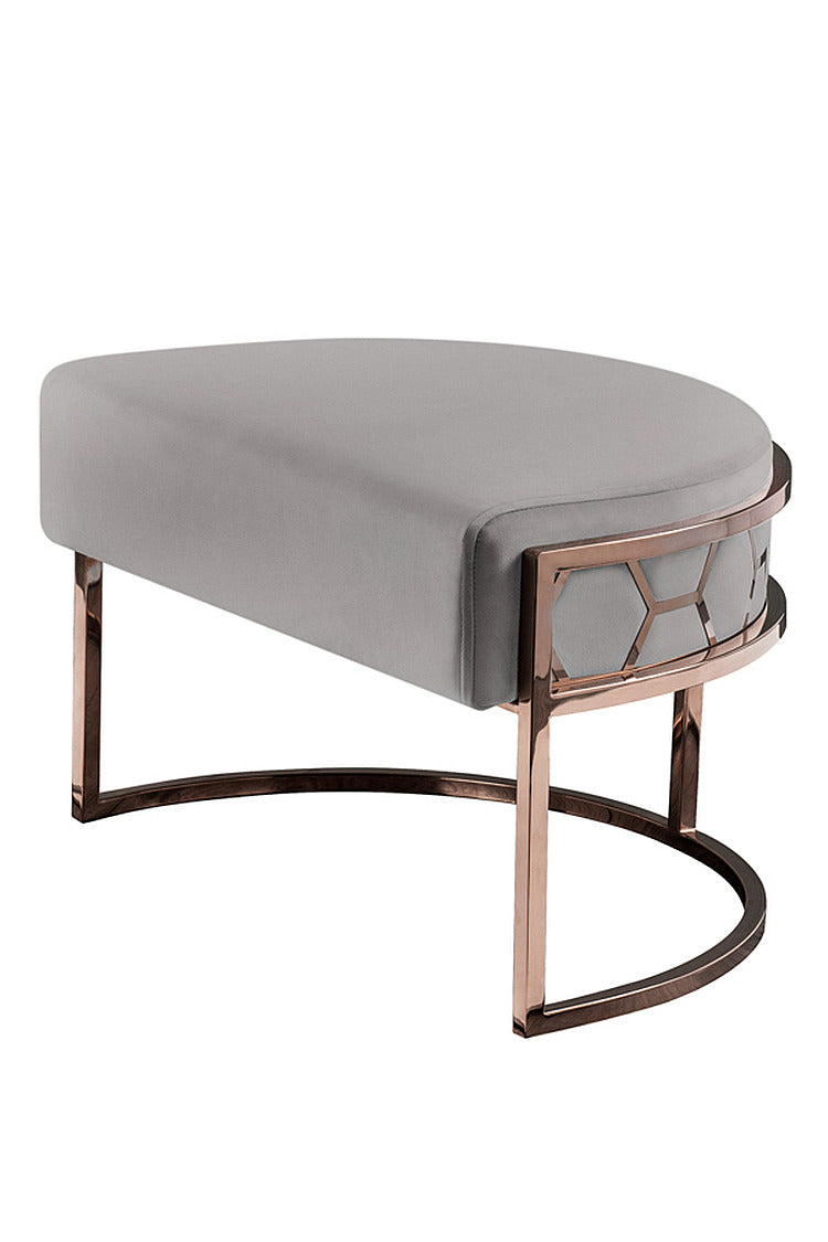 Alveare Footstool Copper - Silver