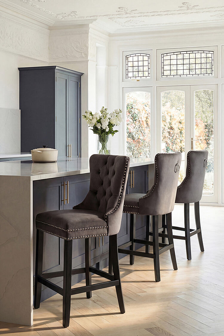 Antoinette Bar Stool Smoke Grey