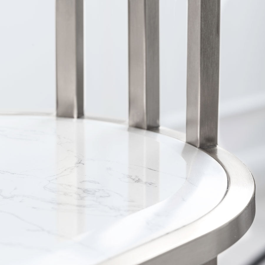Aria Console Table Silver