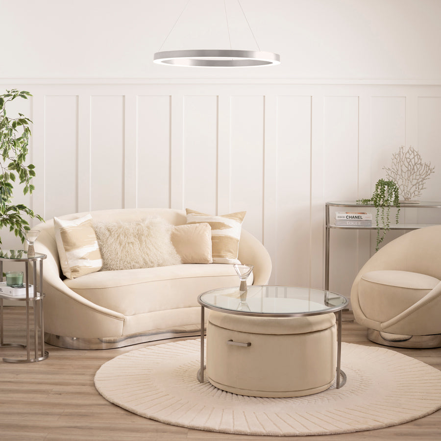 Aria Side Table Silver