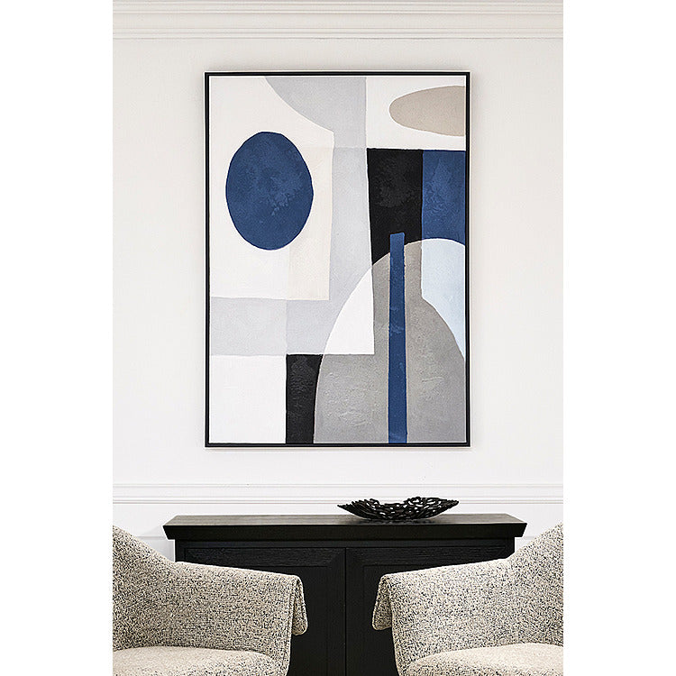 Blue Notes Two - Hand-Painted Wall Art