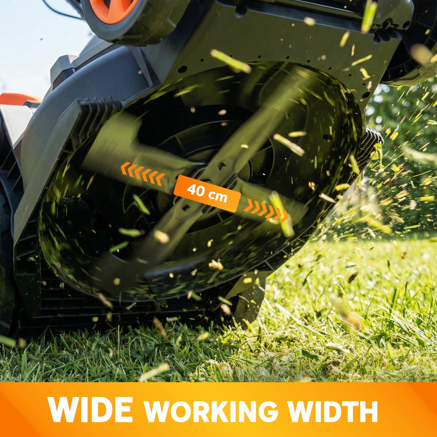 1800W Electric Lawnmower with 40cm Cutting Width, Mulching Feature and 50L Grass Collection Bag, Electric Lawnmower Corded with 6 Cutting Heights, 10m Cable Length, Carry Handle, Light Grey