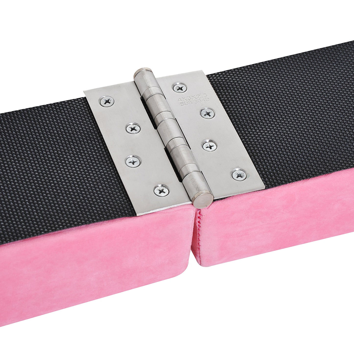 Balance Beam Trainer Fold Performance Gymnastics Suede Pink Home