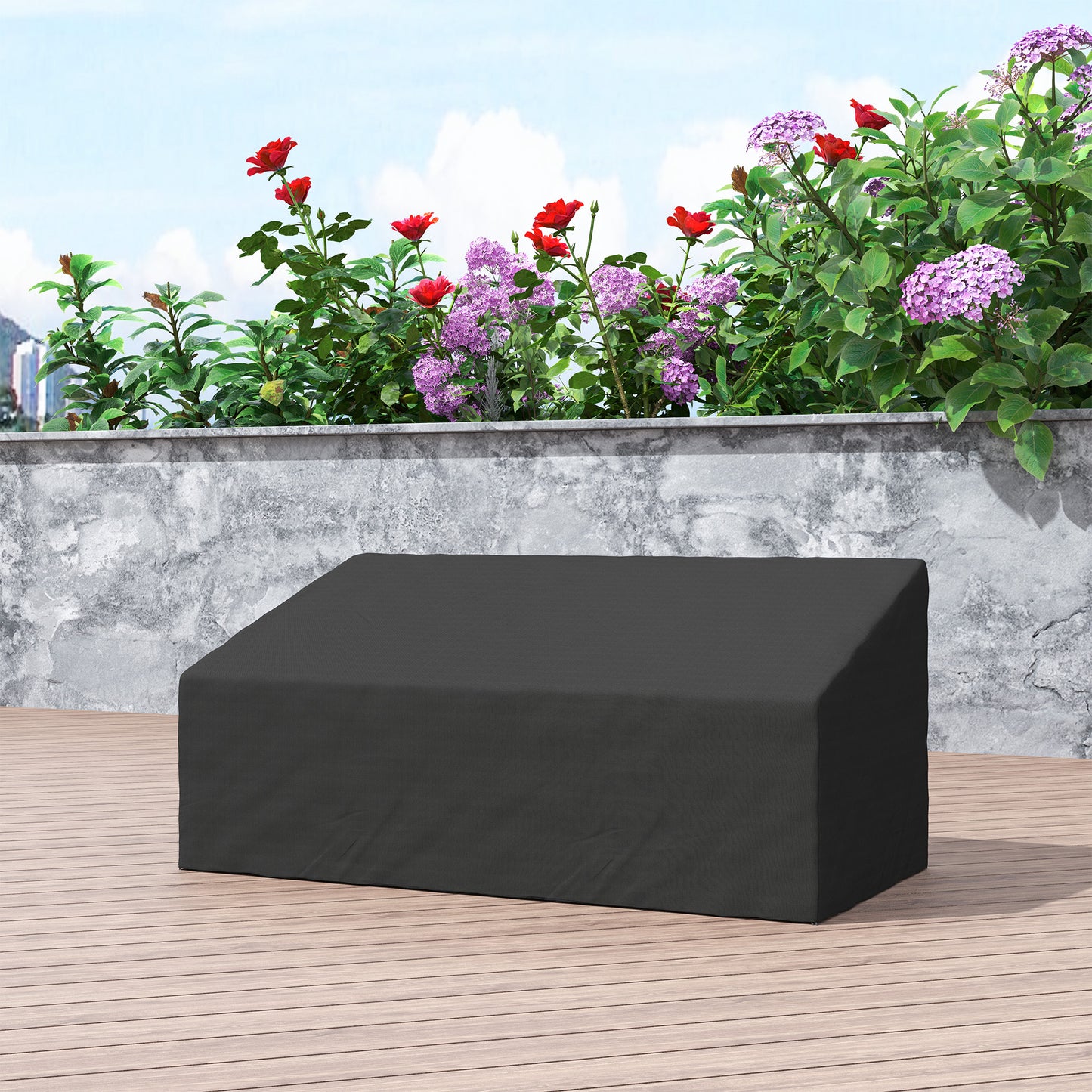 3 Seater Rain Cover Garden Sofa Chair Bench Protector 218x111x101cm