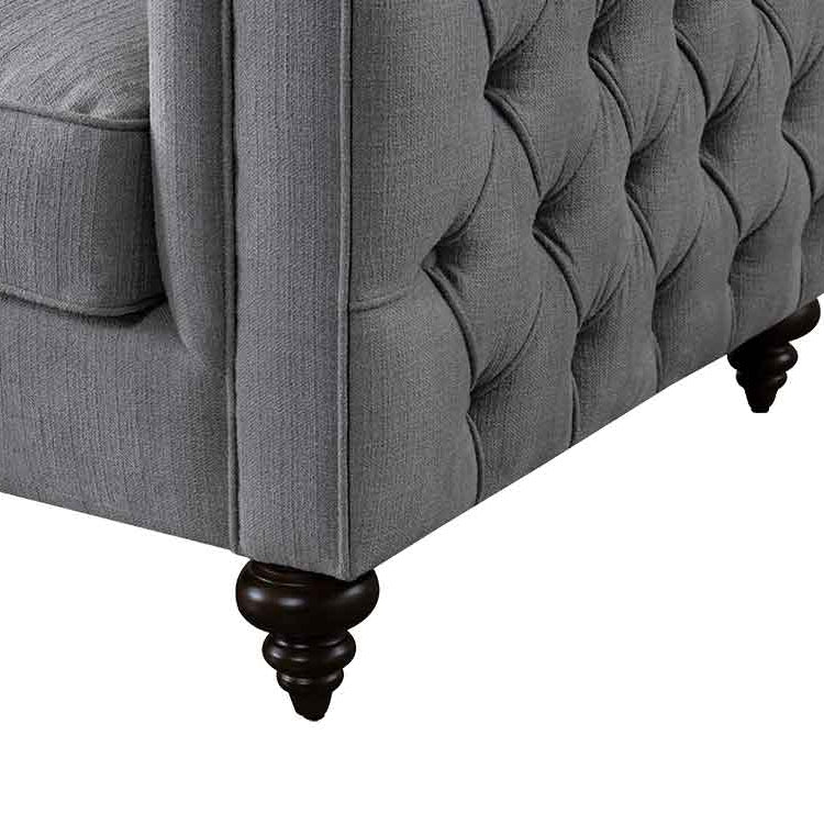 Ascot Three Seat Sofa – Flint Grey