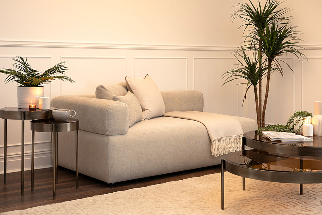 Beck Left Hand Chaise Longue – Parchment