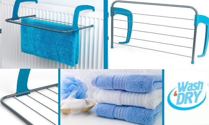 Save Money On Tumble Drying With This Fantastic 6 Bar Radiator Airer! Simply Hook The Airer Over Your Radiator To Dry Your Clothes! Strong & Durable Bars To Hold Your Washing! Only £6.95