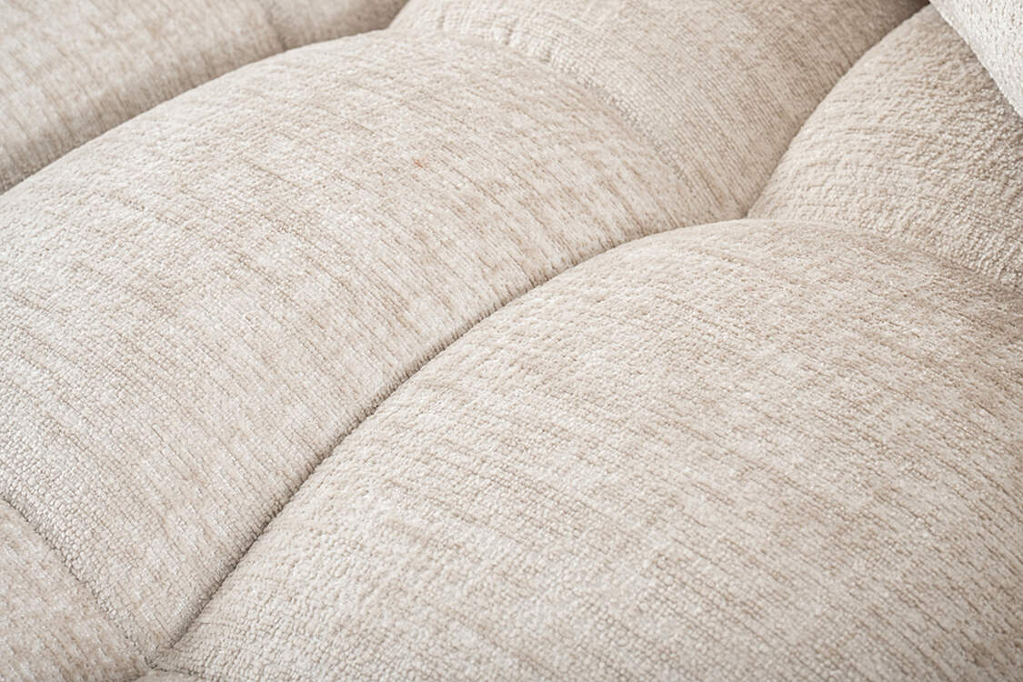 Berlin Extra Large Left-Hand Corner Sofa Light Taupe Chenille
