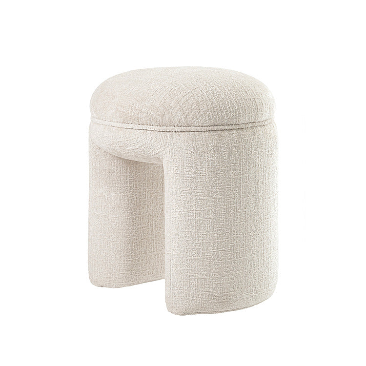 Bolo Stool Ivory Chenille