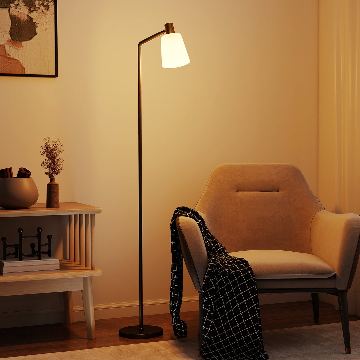 Office Chair 180kg, High Back Desk Chair with Spring Cushion, Grey