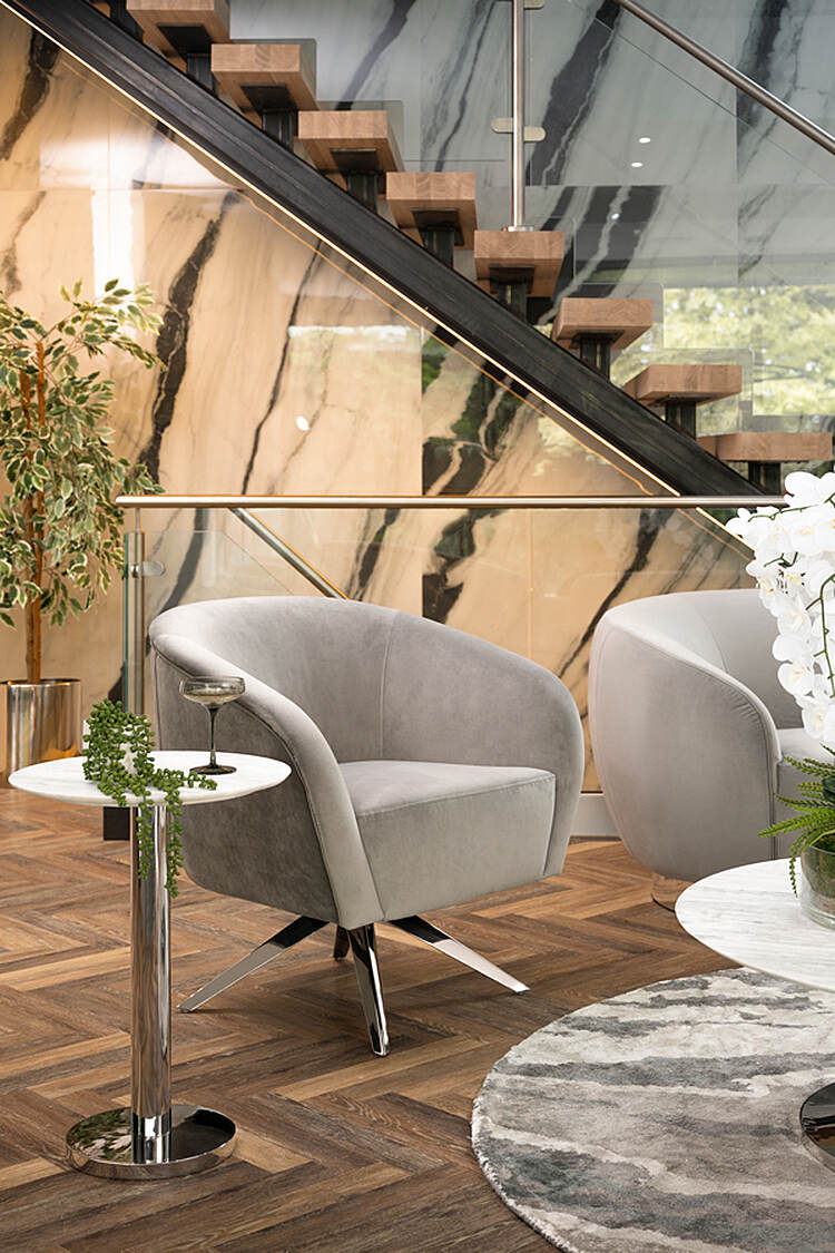 Parker Silver Side Table