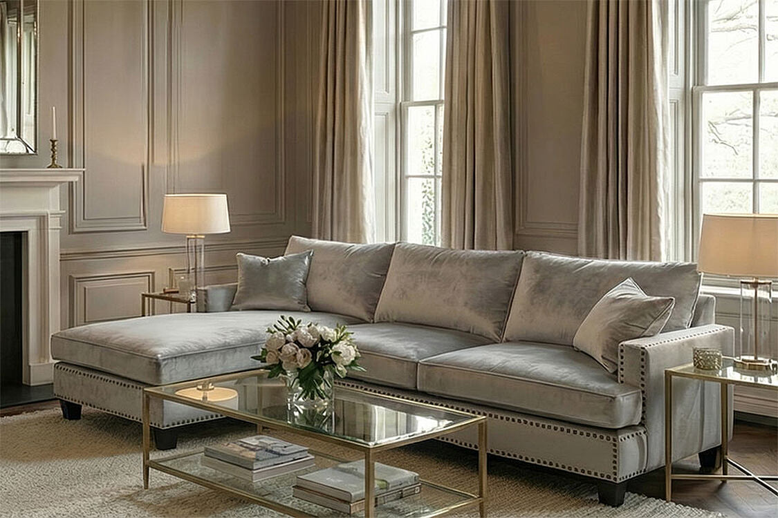 Brunswick Universal Corner Sofa – Dove grey