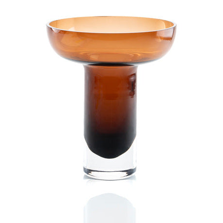Medium Cognac Glass Vase