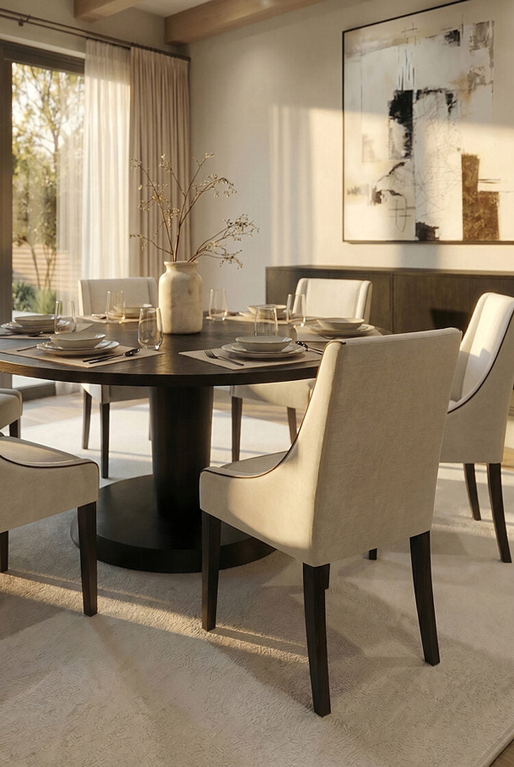 Chatsworth Dining Chair – Two Tone Calico