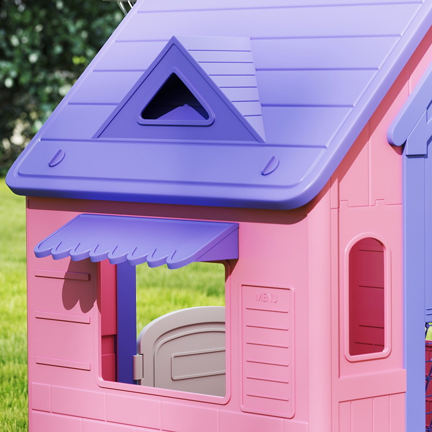 Playhouse for Kids Outdoor Indoor, 5 in 1 Garden House, Pink