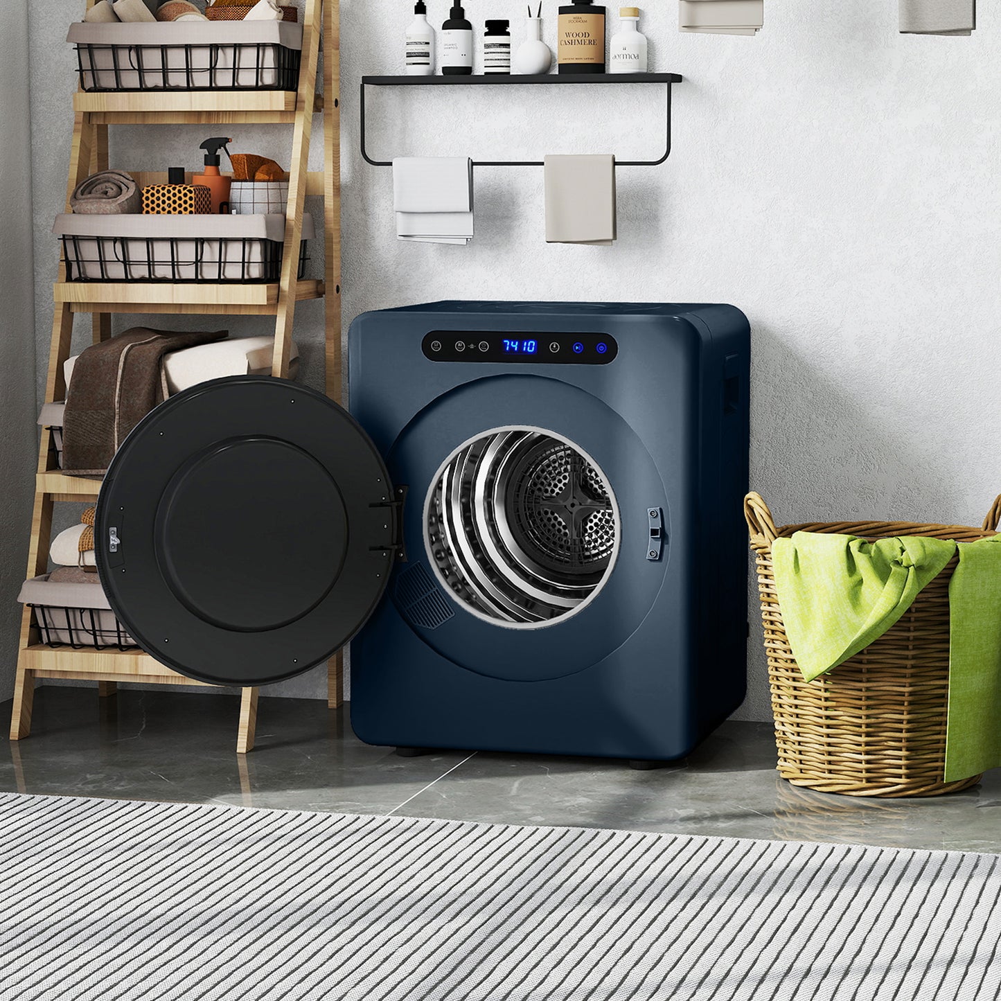 5kg Portable Vented Tumble Dryer Machine with Timer, 6 Heat Settings