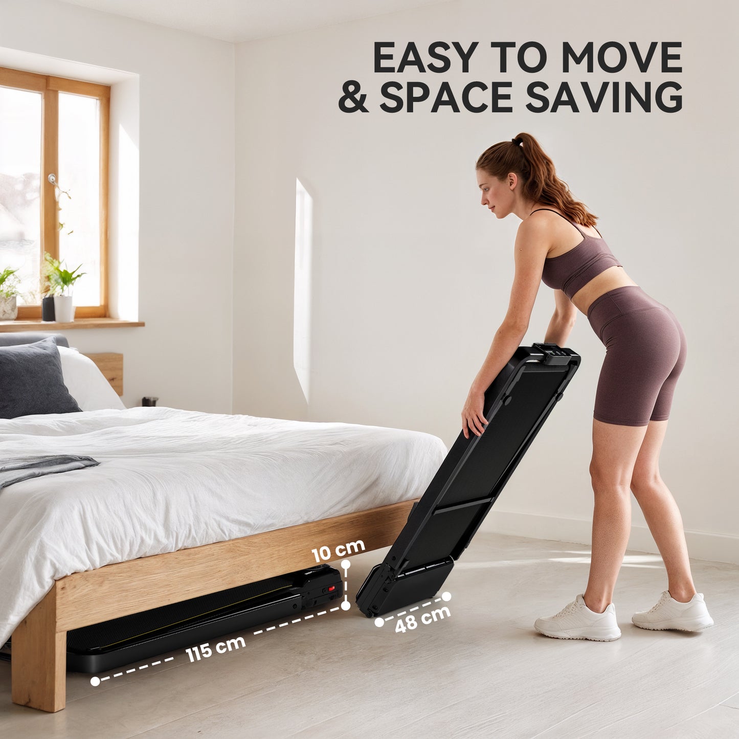 Folding Treadmill Walking Pad, Running Jogging Walking Machine