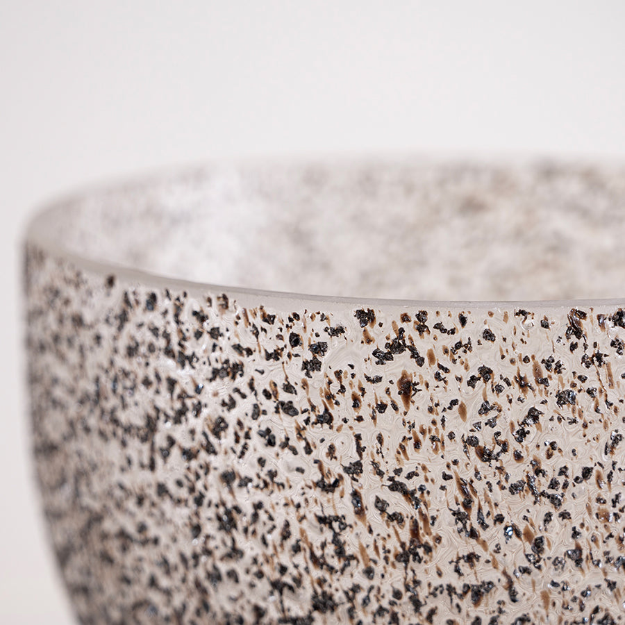 Large Speckled Glass Vase