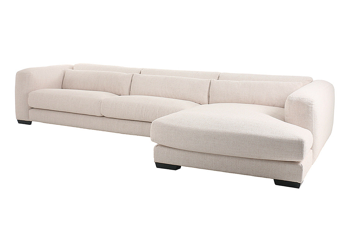 Dolce Extra Large Corner Sofa Right Hand Natural Linen