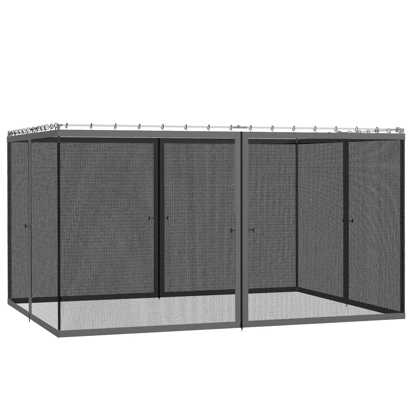 352 x 207cm Universal Replacement Gazebo Mesh Netting Screen Walls
