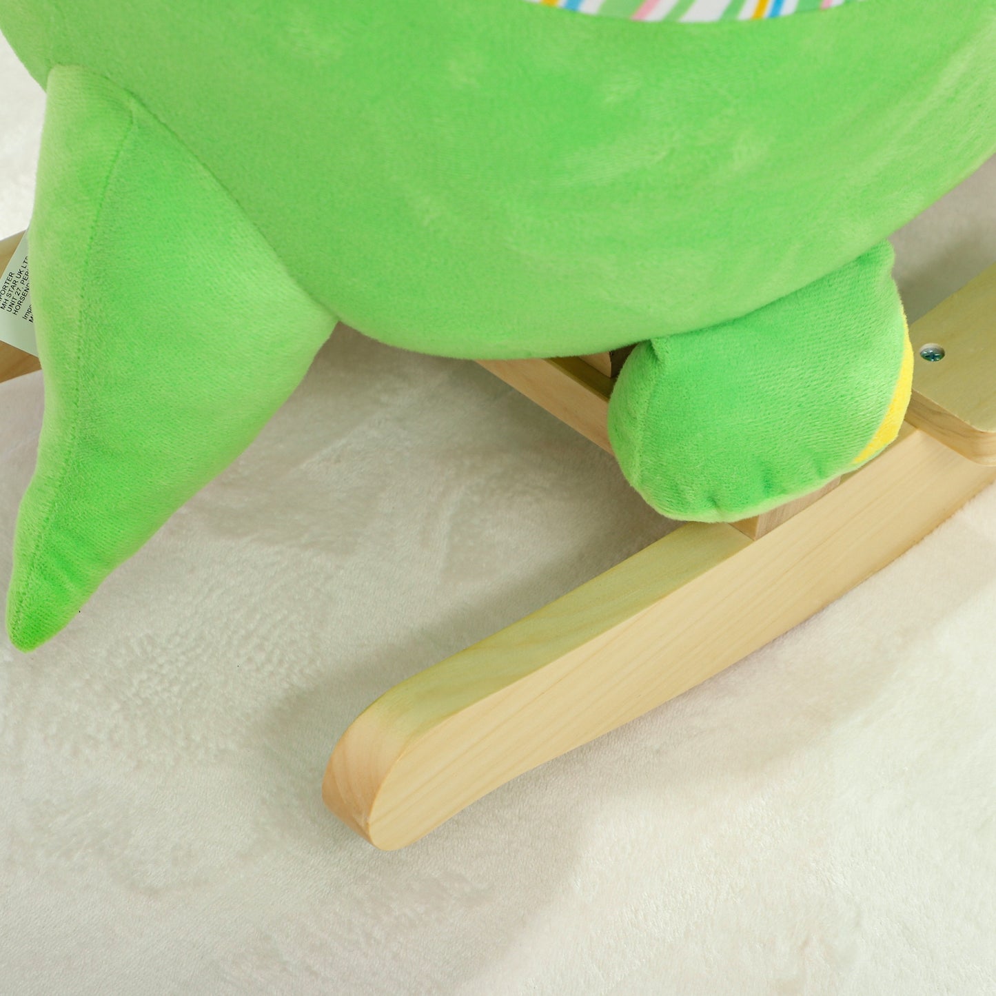 Rocking Horse Dinosaur Design Baby Rocker with Animal Sound, Green
