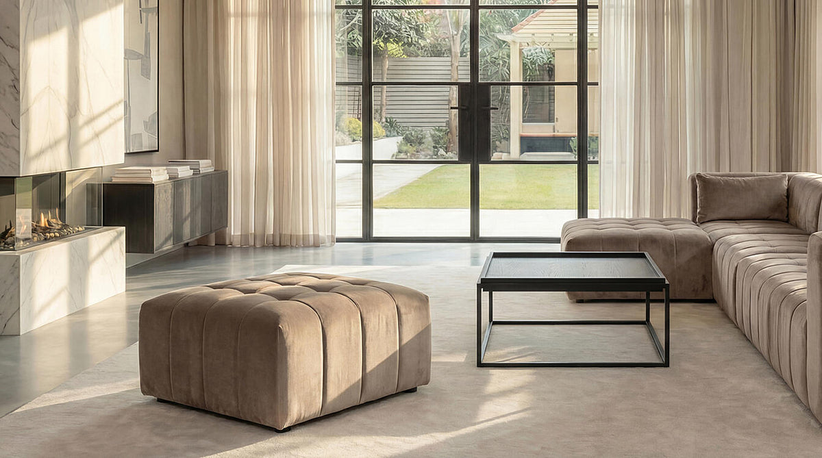 Essen ottoman - Taupe