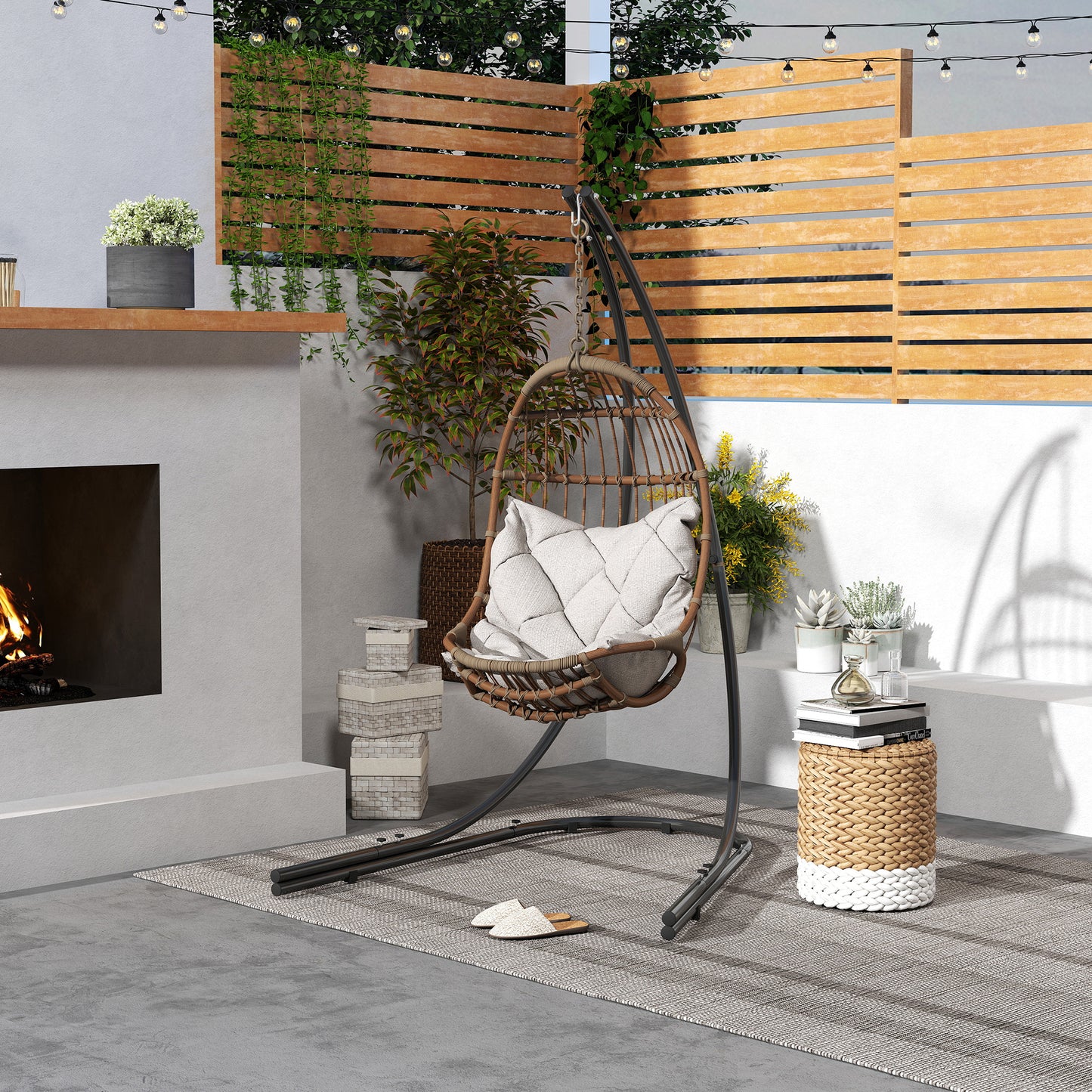 Hammock Chair Stand w/ Extra Large Base, Hanging Hammock Stand Only