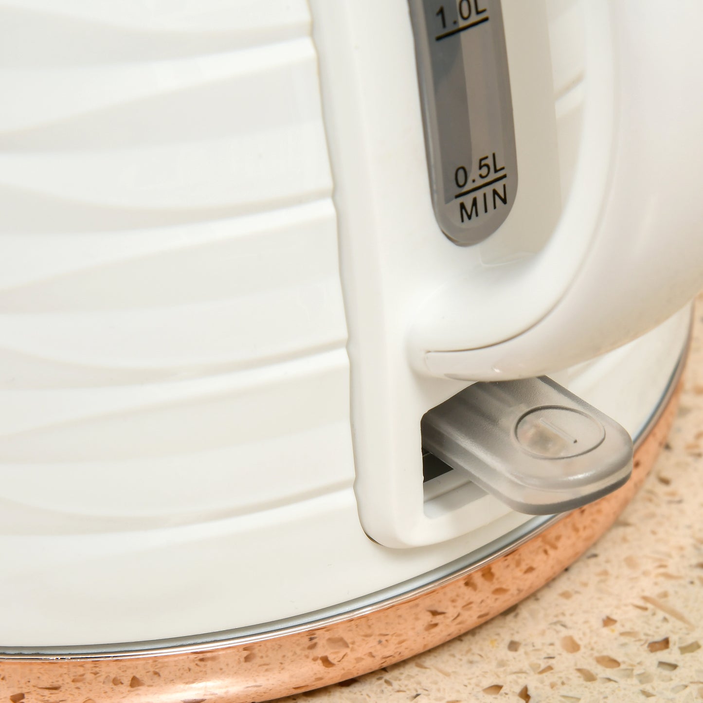 Electric Kettle, Fast Boil, 1.7L, 3kW, Swivel, White Ripple