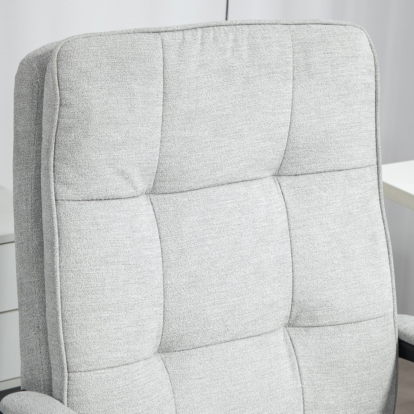 Office Chair, Computer Desk Chair with Dual-Layer Padding, Grey