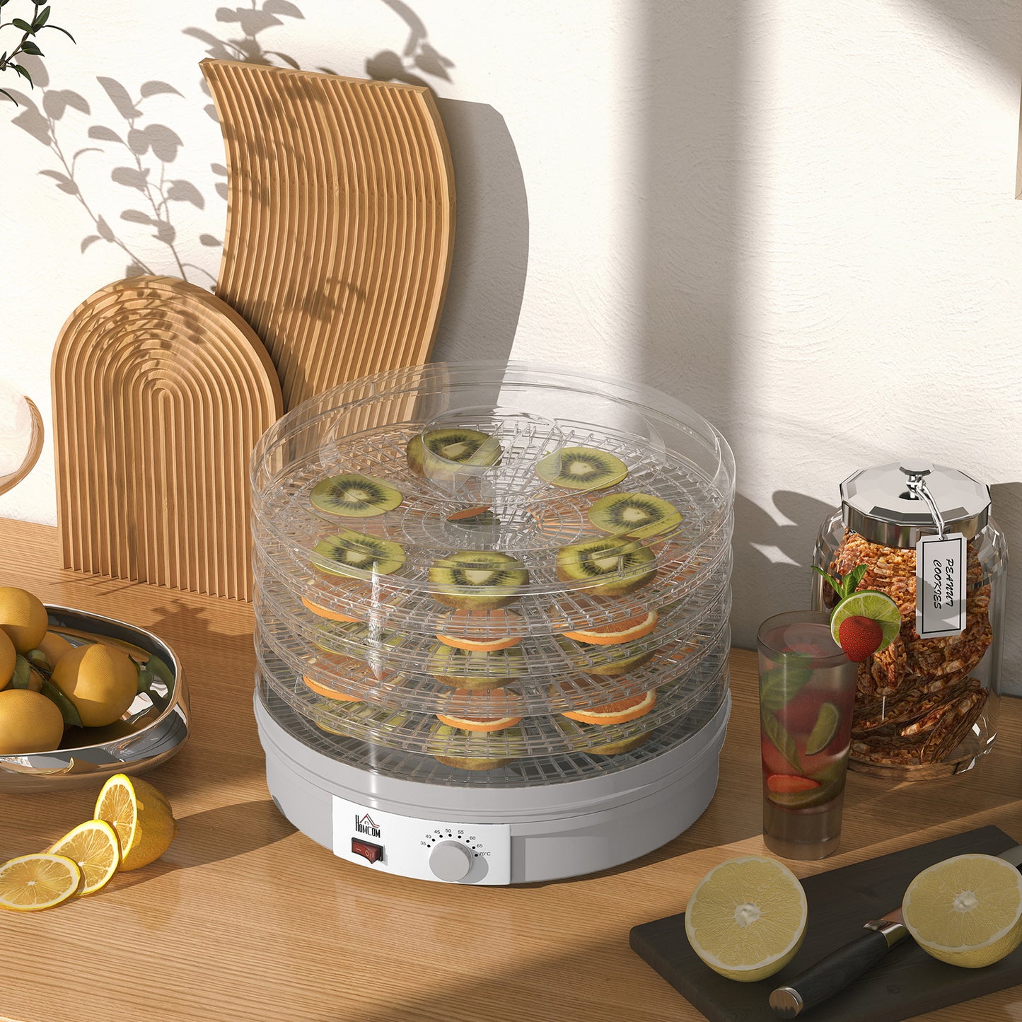 5 Tier Food Dehydrator for Drying Fruit Meat Vegetable Pet Treat