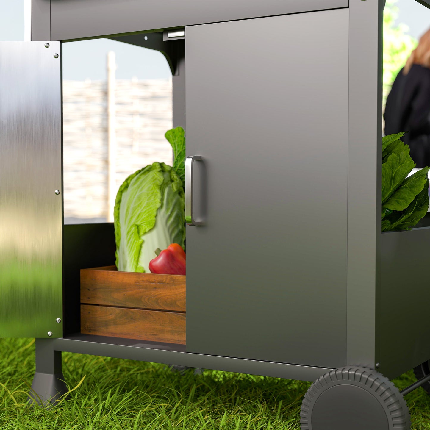 3 Burner Propane Gas BBQ Grill with See-through Lid and Thermometer