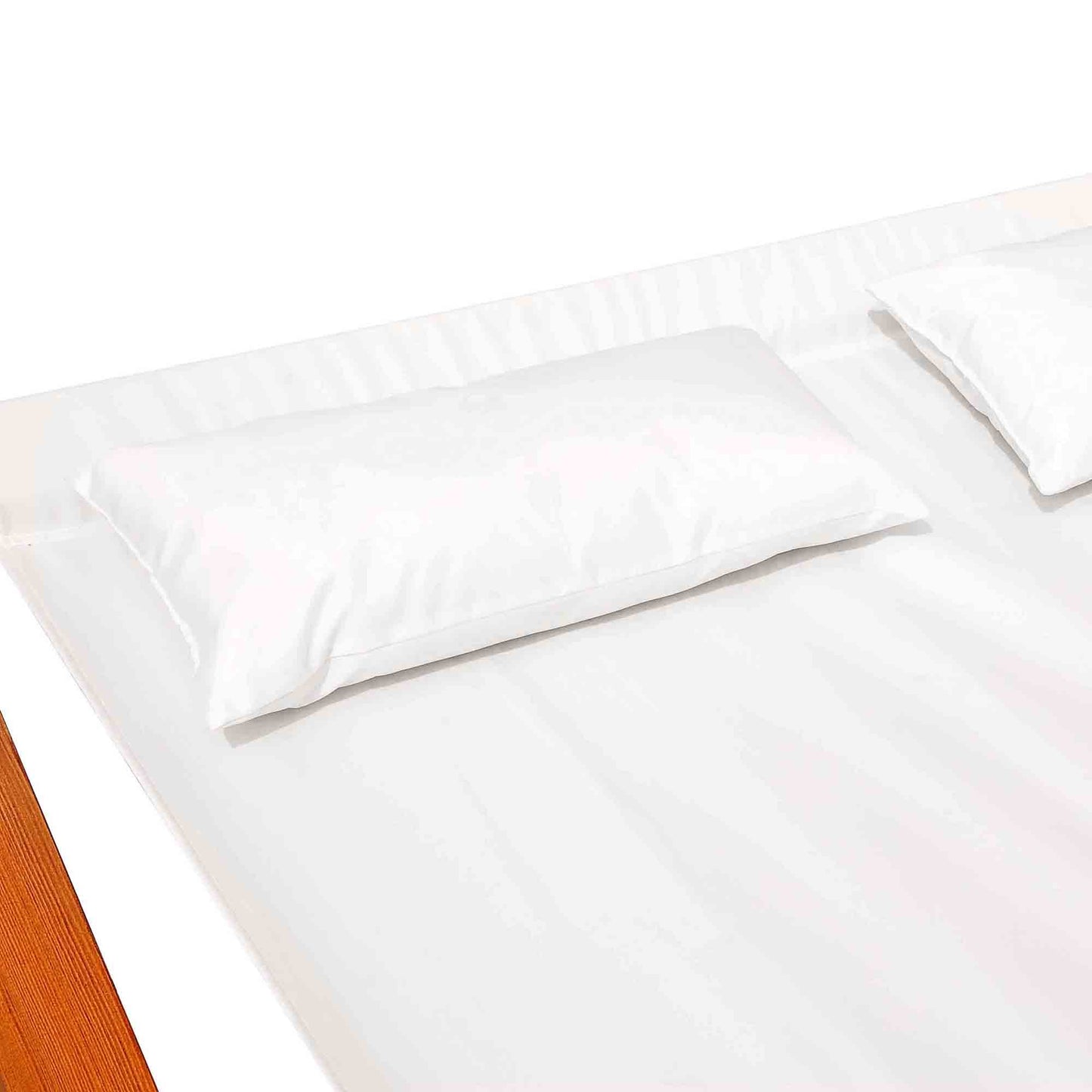 Garden Outdoor Wood Frame Hammock Rocking Sun Bed Lounger Beds + 2 Pillows