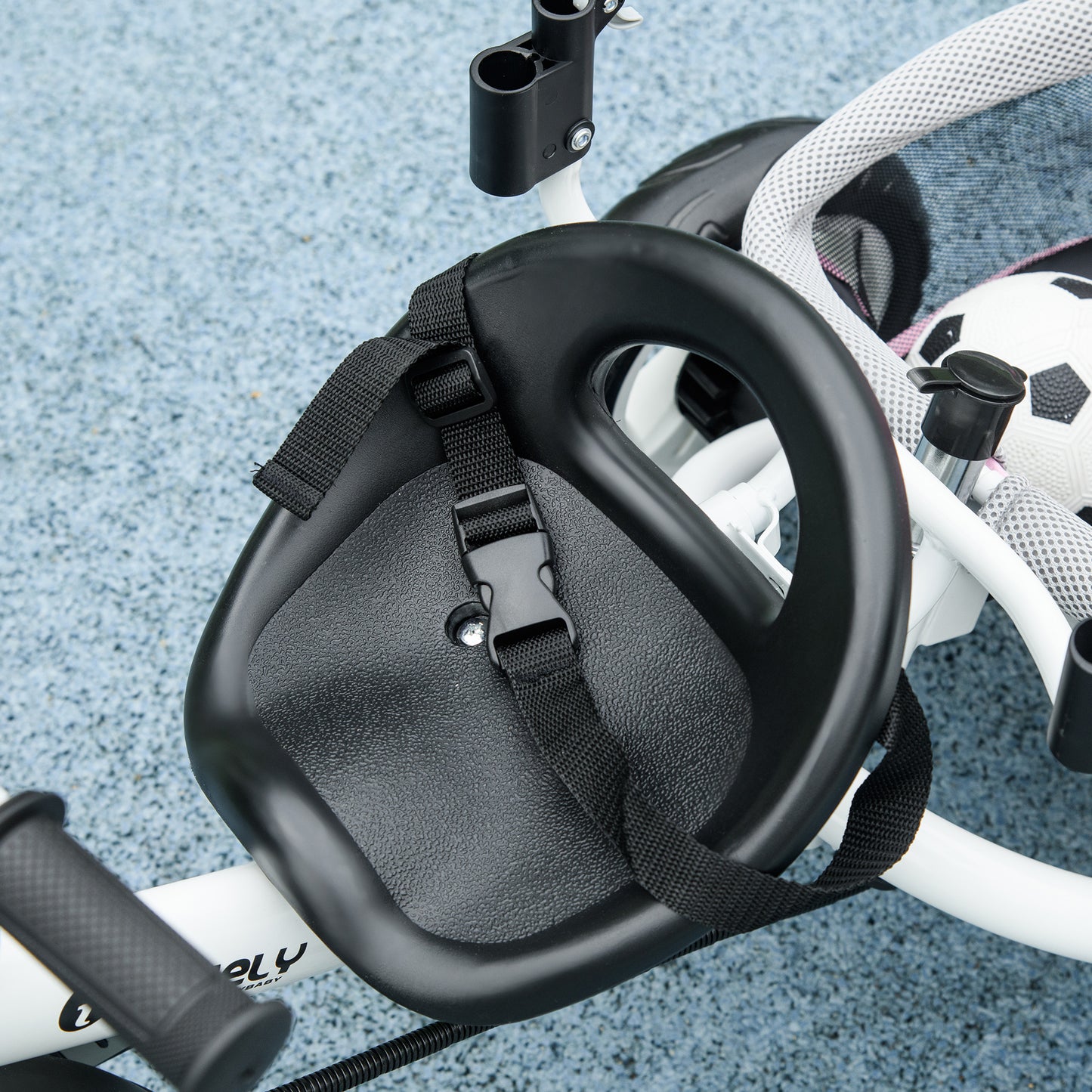 6 in 1 Kids Trike, Stroller with Parent Handle, Pink