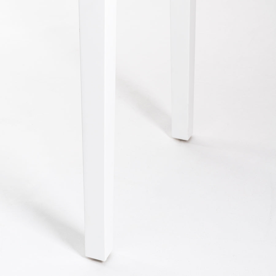 Heidi White Console Table Brass/Silver