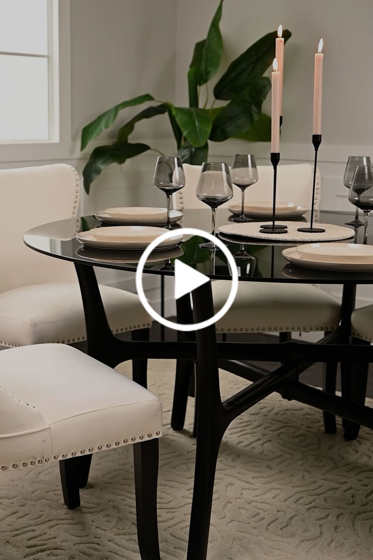 Hexapod Black Dining Table