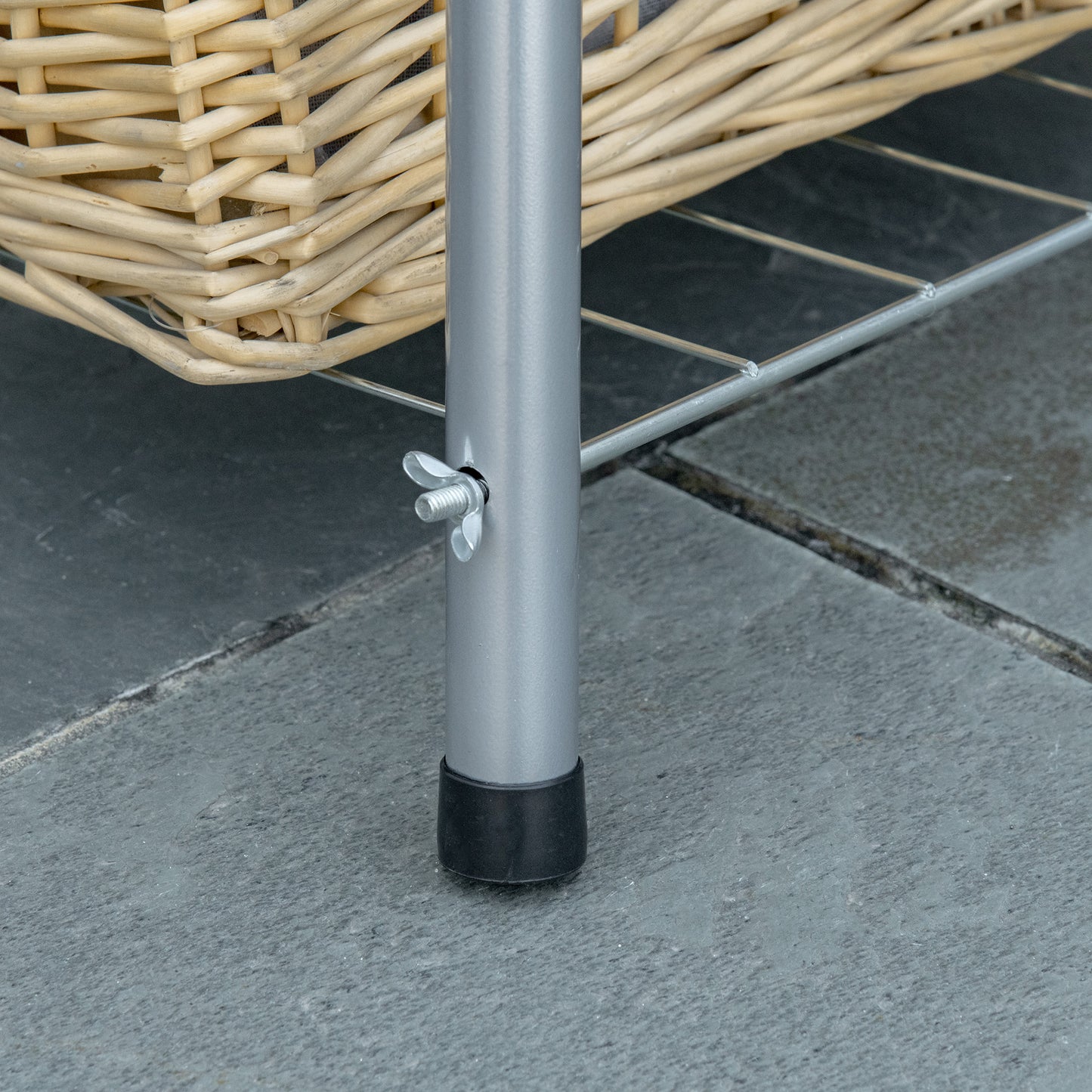 BBQ Charcoal Smoker Grill Trolley with 2 Wheels and Grilling Utensils