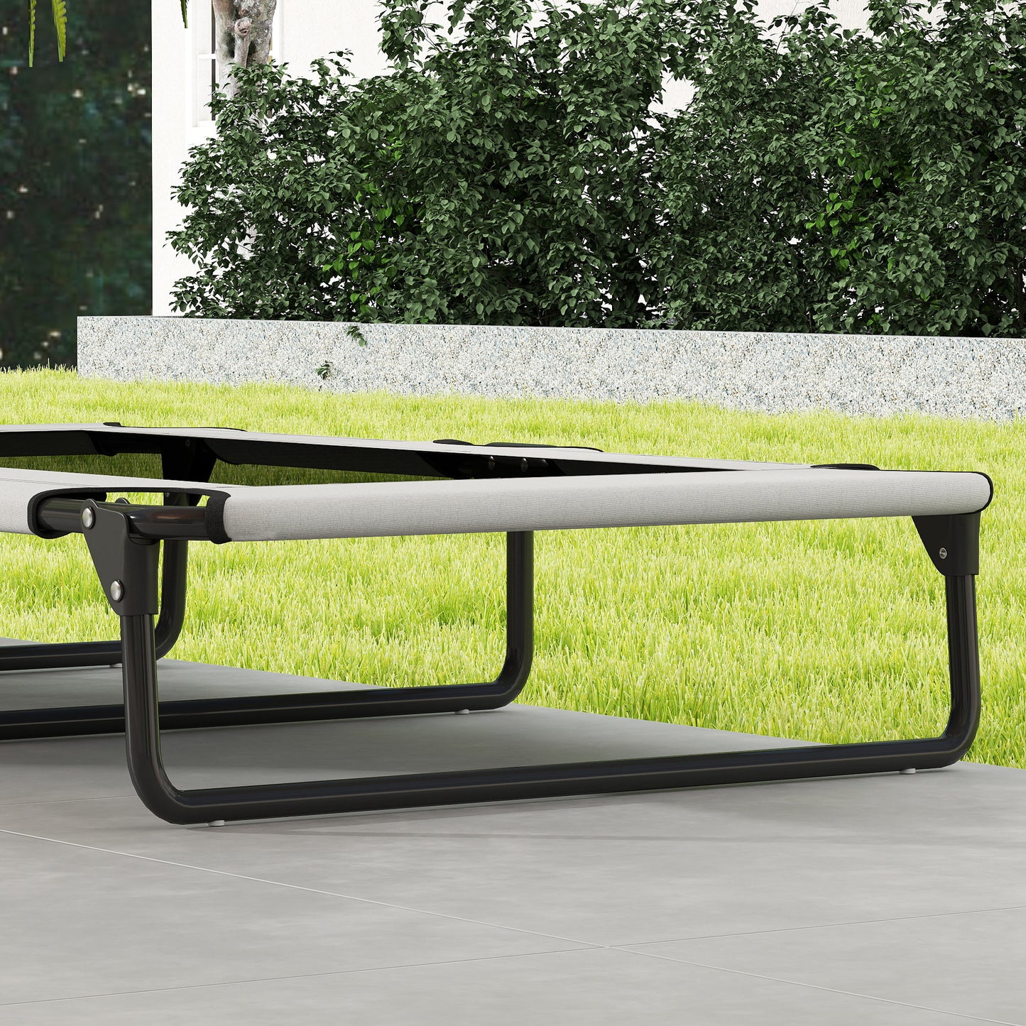 Raised Dog Bed with Breathable Mesh for Large Dogs, Light Grey