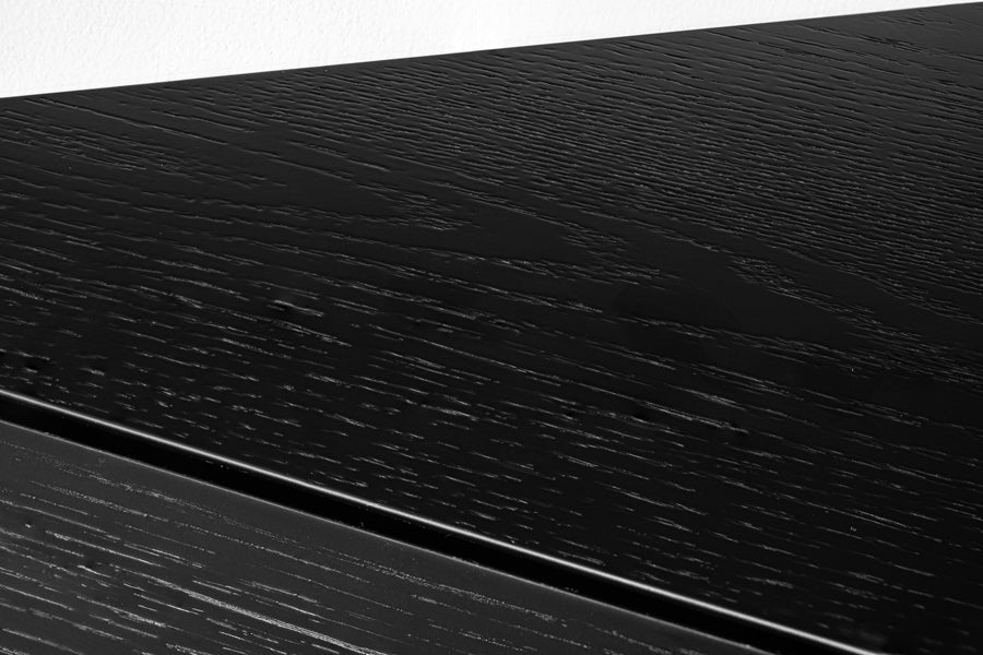 Inga Black Oak Floating Corner Unit