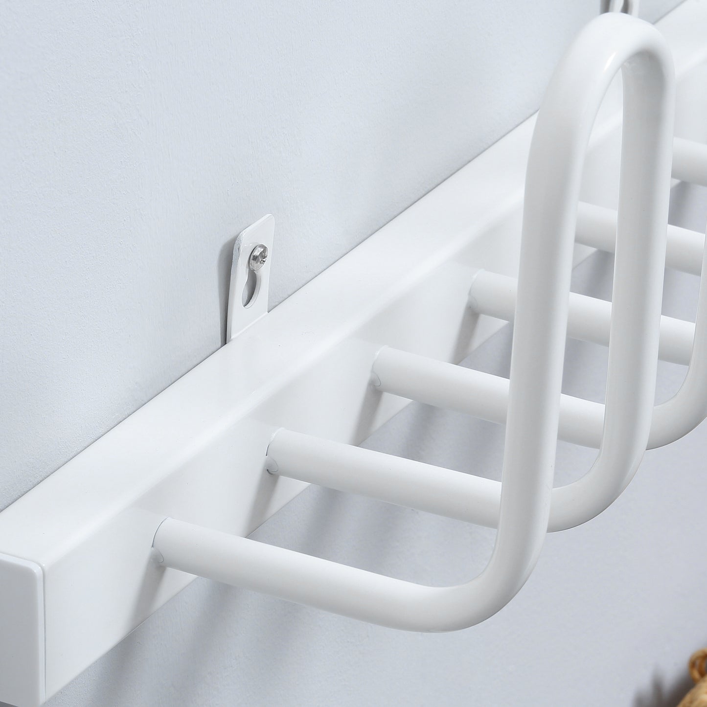 Wall Mounted Electric Shoe Dryer Shoe Warmers for Boots 2 Pairs White