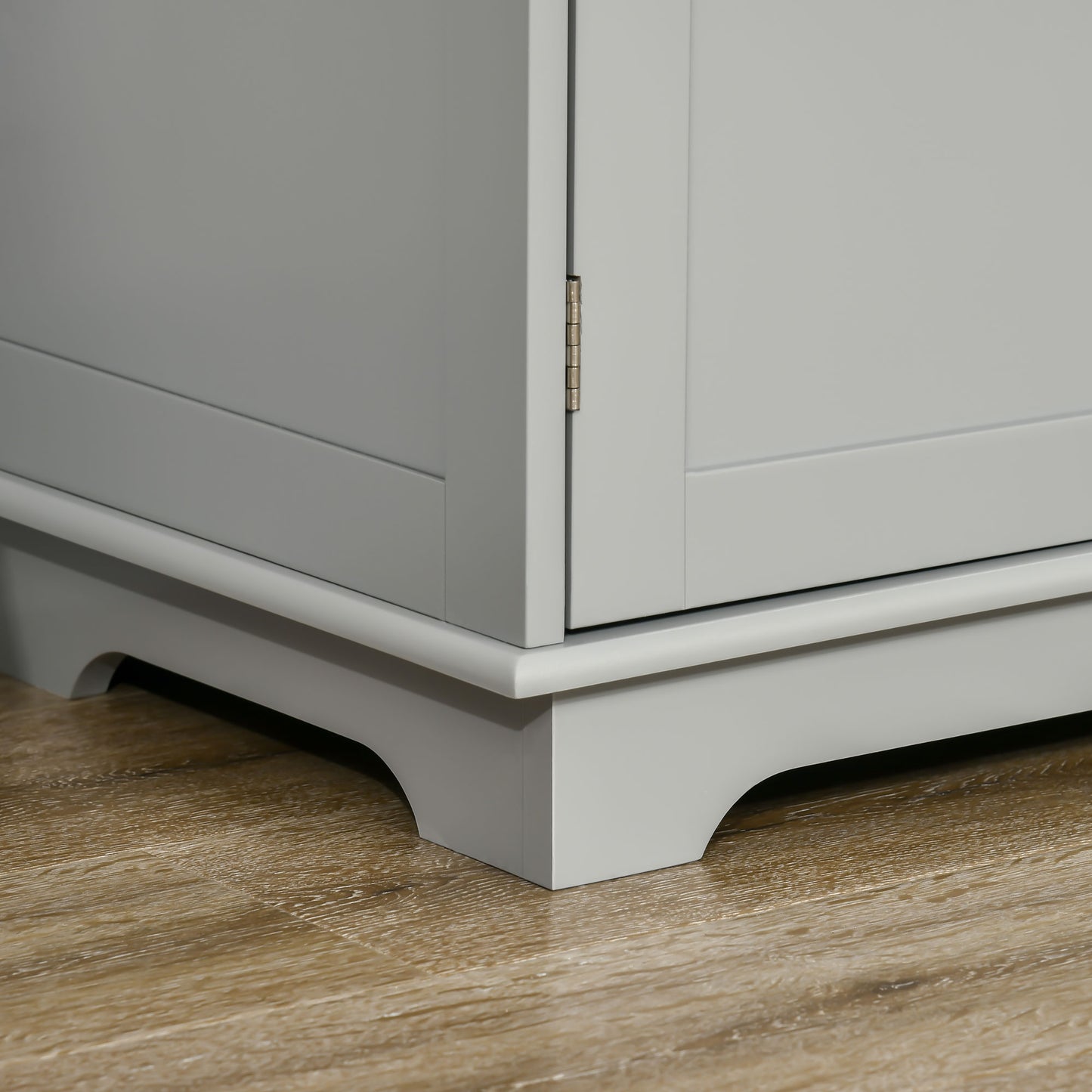 Sideboard Buffet Cabinet with Storage Cabinets and Drawers Grey