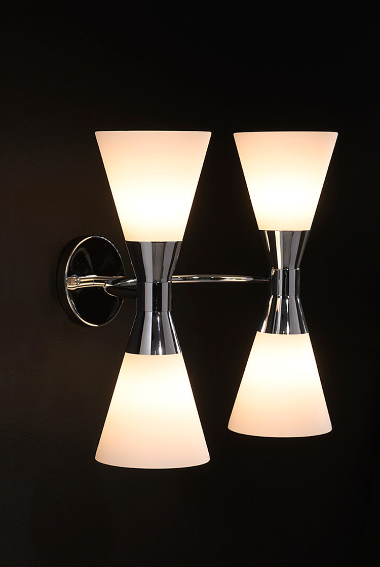 Camille Double Wall Light Chrome