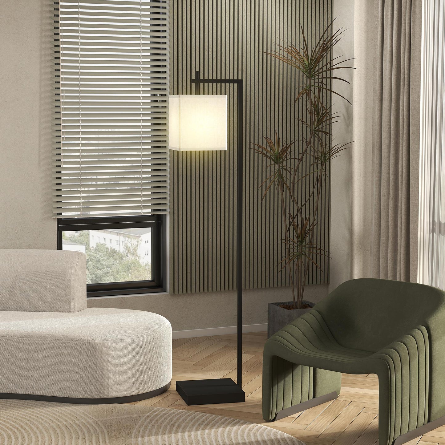66" Modern Floor Lamp for Living Room with 10 Brightness Levels