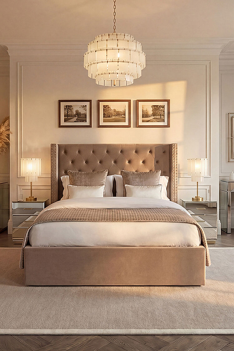Veil Brass Chandelier
