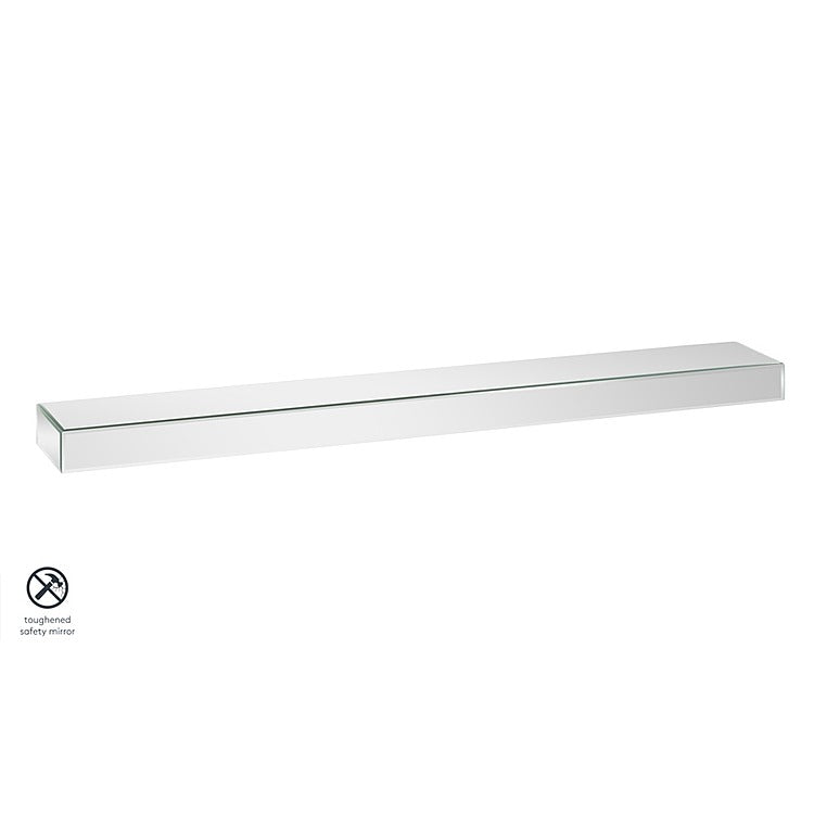 Mirrored Floating Wall Shelf 120cm
