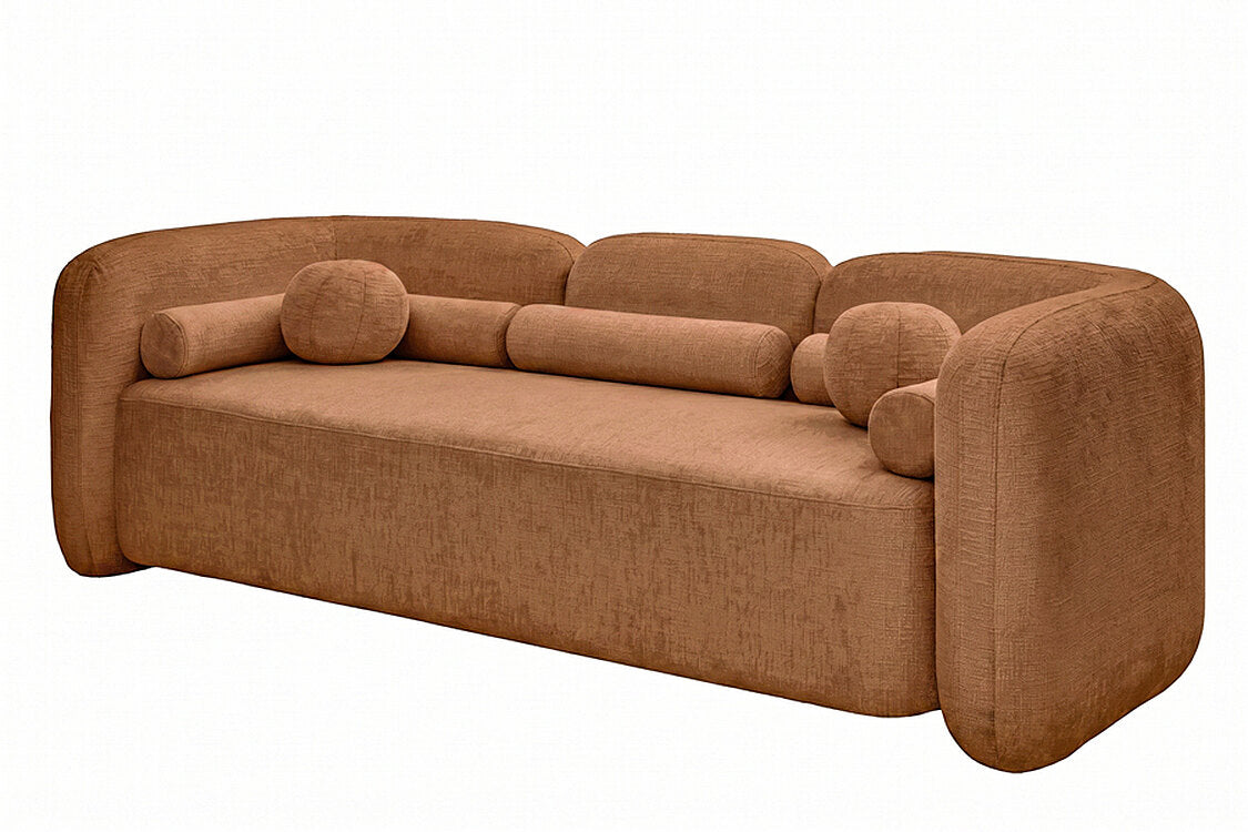 Munich Three Seat Sofa - Terracotta