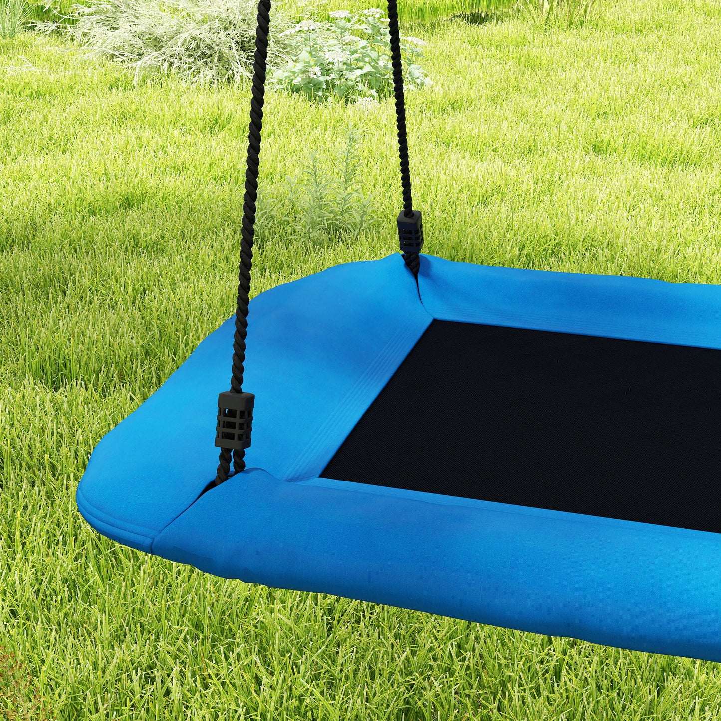 Nest Swing with Adjustable Ropes for Kids, Blue